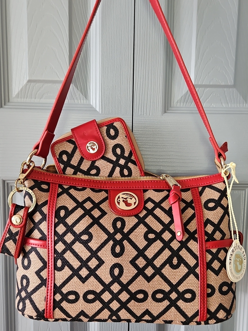 Spartina 449 '1715 Low Country Reign' Satchel, Matching Wallet & Key Fob